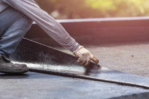 Professional Basement Waterproofing technician working in Barnesville, MD